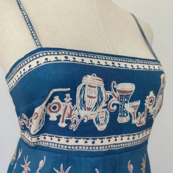 ALEMAIS Acacia printed linen midi dress - Picture 10 of 16